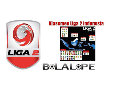  Liga yang di sponsori oleh Indofood ini ialah liga kasta kedua sehabis Liga  Update Klasemen Liga 2 Indonesia 2017